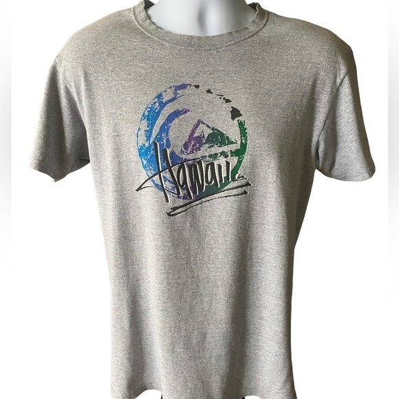 QUIKSILVER Hawaii Tee Shirt Hawaiian Islands Men M Medium - Picture 1 of 7